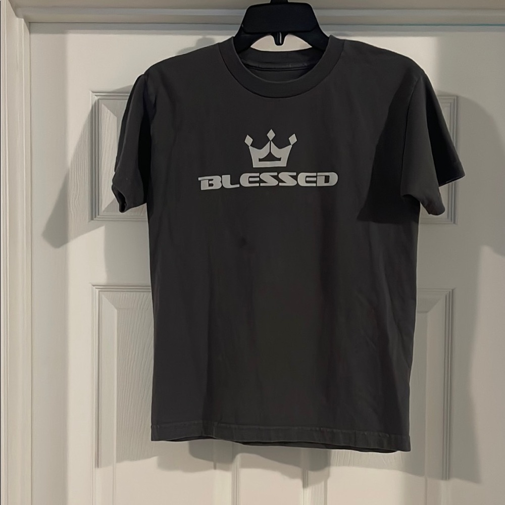 Gray 'Blessed' T-Shirt